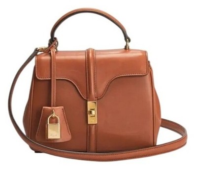 Celine Mini 16 Handbag in Brown Calfskin | eBay