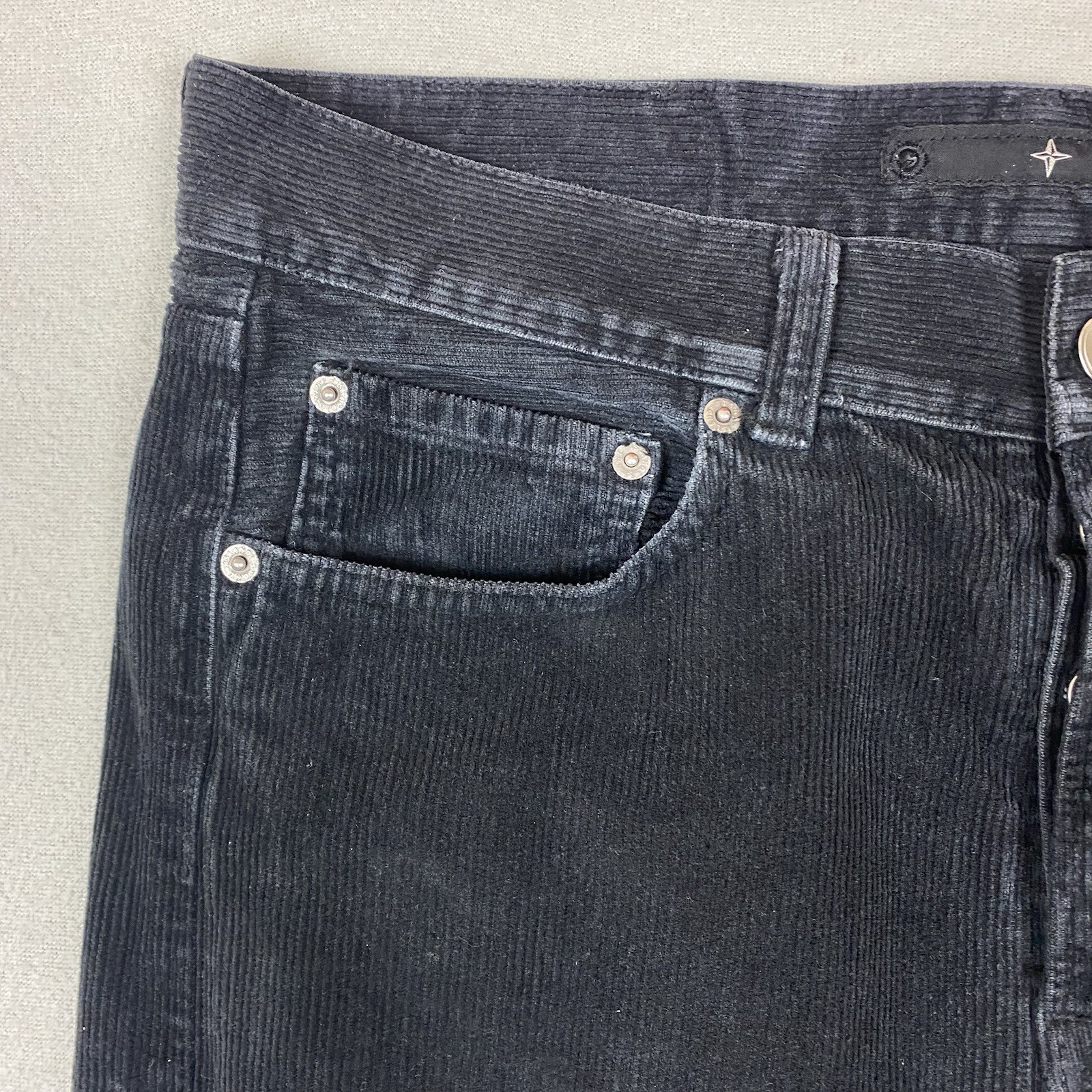 Stone Island Black Corduroy Trousers Men’s W33 L32 Made in Italy Vintage Y2K thumbnail 2