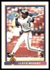 Lloyd Moseby 1991 Bowman #135 Detroit Tigers MLB READ FREE SHIPPING AutographDen