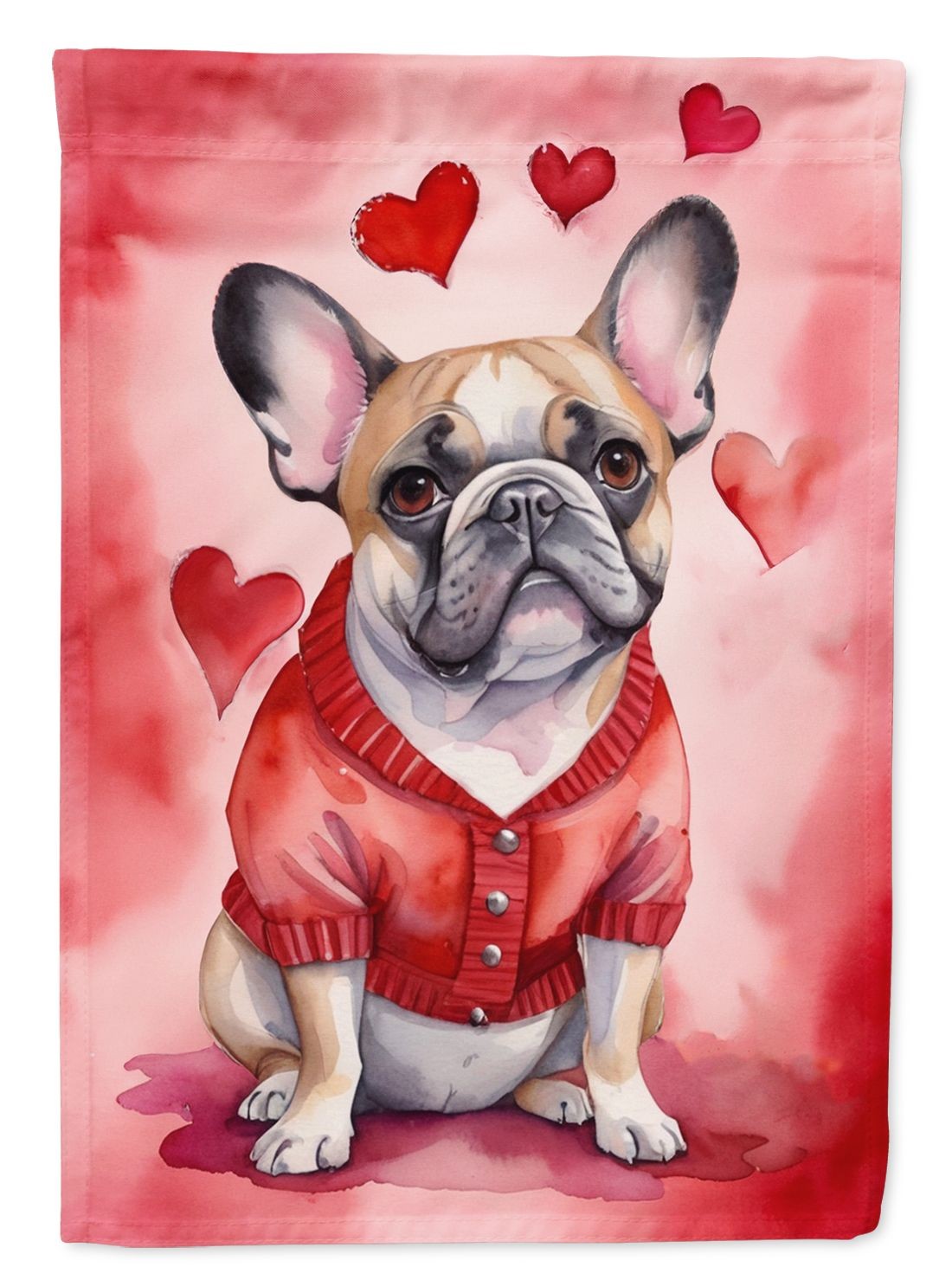 French Bulldog My Valentine Garden Flag Mailbox Flag Decorative Yard Flag