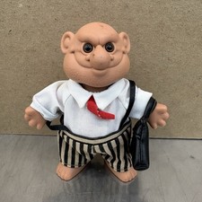 Vtg 1980’s 1990’s Russ Berrie "Whatta Guy" Troll Bald “Executive of the Year”