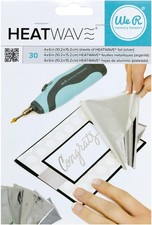 We R Memory Keepers Heatwave Foil Sheets 4"X6" 30/Pkg-Silver (2Pk)