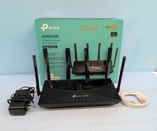 TP Link Archer AXE5400 Tri Band 6 Stream Mesh Wi Fi 6E Router Black