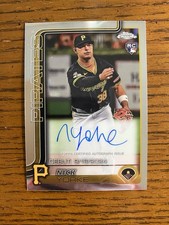 Nick Yorke 2025 Topps Chrome Update #CRDA-NY Auto Rooke Debut RC Pirates