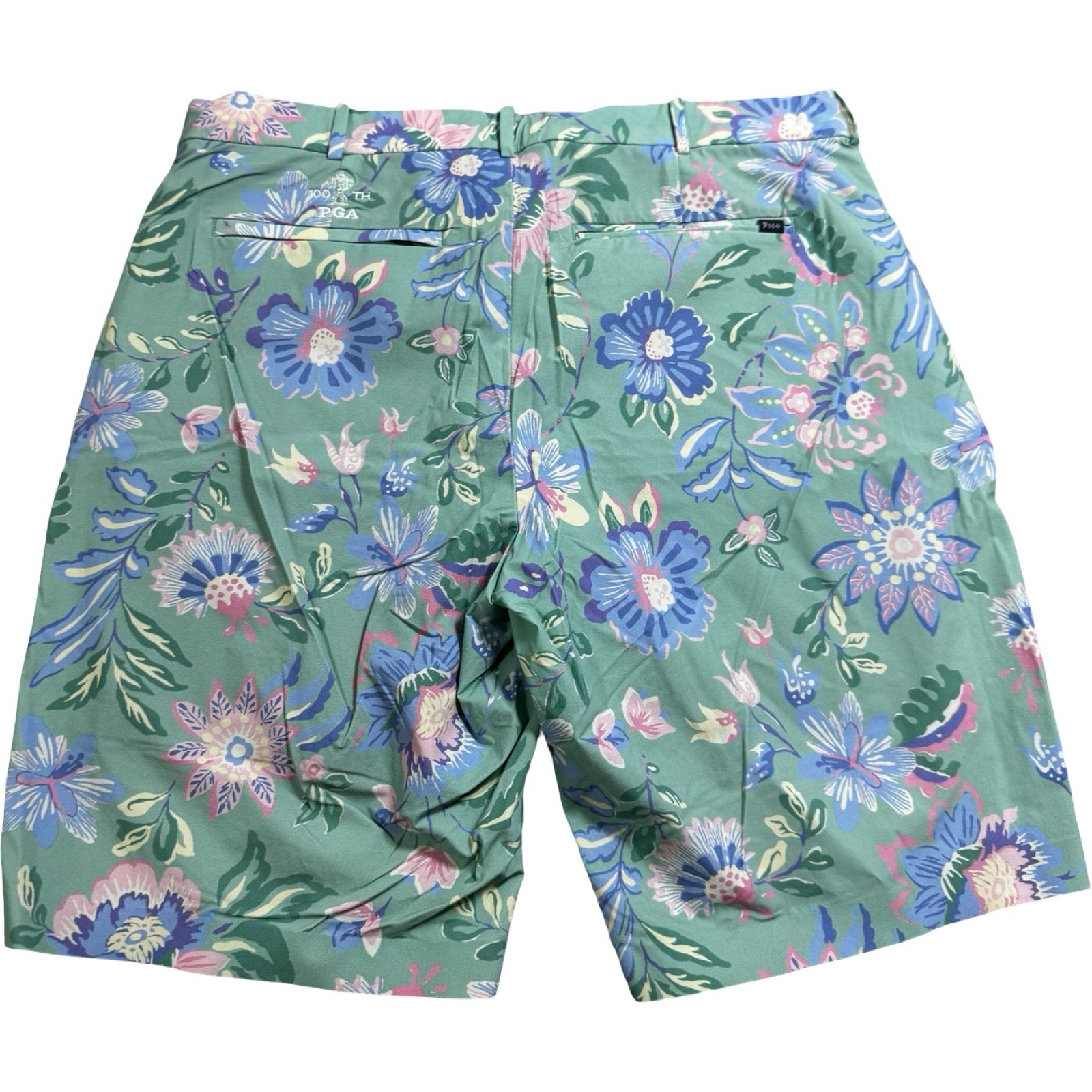 Polo Golf Ralph Lauren Mens Floral 100th PGA Championship Shorts Green Size 34 thumbnail 2