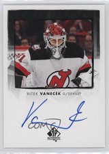 2022-23 SP Authentic UD Authentics Vitek Vanecek #UDA-VV Auto 0q3