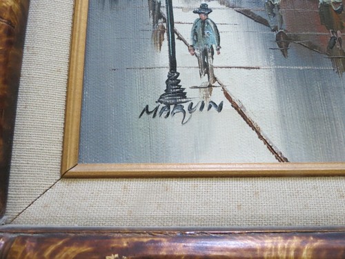 Original Ölgemälde von Marvin, Downtown Promenade. Exquisit - Bild 2 von 12