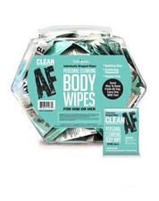 Clean Af Fishbowl 96 Pc Intimately Convenient Individual Body Wipes, New