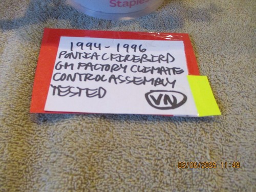 1994-1996 PONTIAC FIREBIRD FACTORY OEM CLIMATE CONTROL ASSEMBLY TESTED - Picture 10 of 12