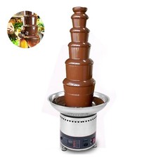 Used 6 Tier 110V Electric Chocolate Waterfall Fountain Machine for Party Wedding
