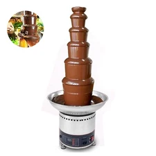 6 Tiers 110V Electric Chocolate Waterfall Fountain Machine for Party Wedding