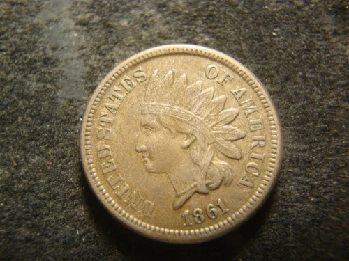 1861 XF CN Indian Head Cent Premium Quality Coin FLX