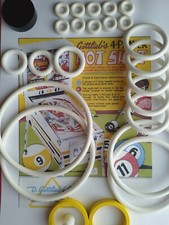 FLIPPER-GOTTLIEB-HOT SHOT-BIG SHOT-KIT ELASTIQUES-DOIGT DE BATTEUR JAUNE