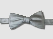 48 Alfani Men's Solid Silver Pre-Tied Adjustable Bow Tie