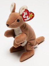 Ty Beanie Baby "Pouch" Kangaroo Plush Animal 1996 Retired Rare Stuffed Toy