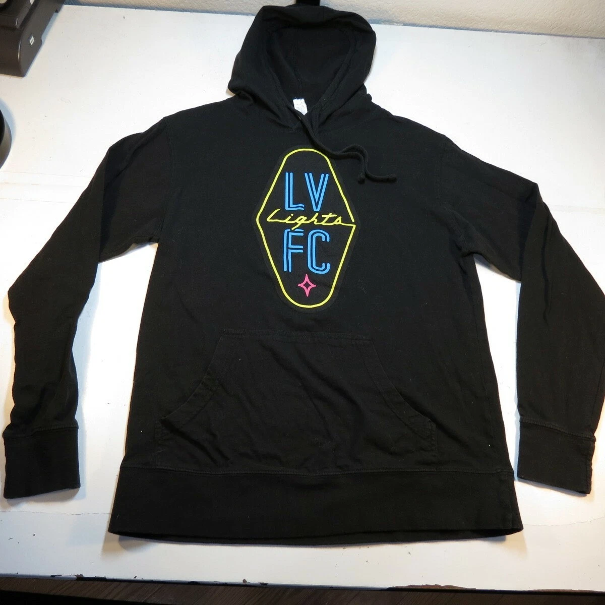 LOUIS VUITTON（LV） LV FC LAS VEGAS LIGHTS CALCIO PULLOVER FELPA CON CAPPUCCIO Tg Uomo S Nero