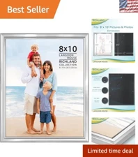 Modern Edged 8x10 Picture Frame with Waterproof Material for Lasting Memories