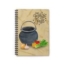 Magic of Fall Gumbo Spiral Notebook - Ruled Line