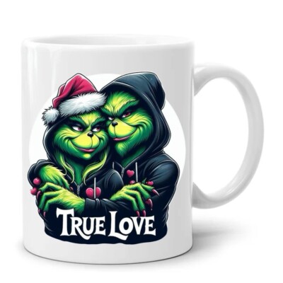 Keramiktasse/Grinch/True Love/Weihnachten/ Geschenk/Lustig/Spruch