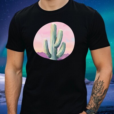 Herren T-Shirt Pastell Kaktus Motiv Baumwolle Gre XS bis 5XL | eBay.de