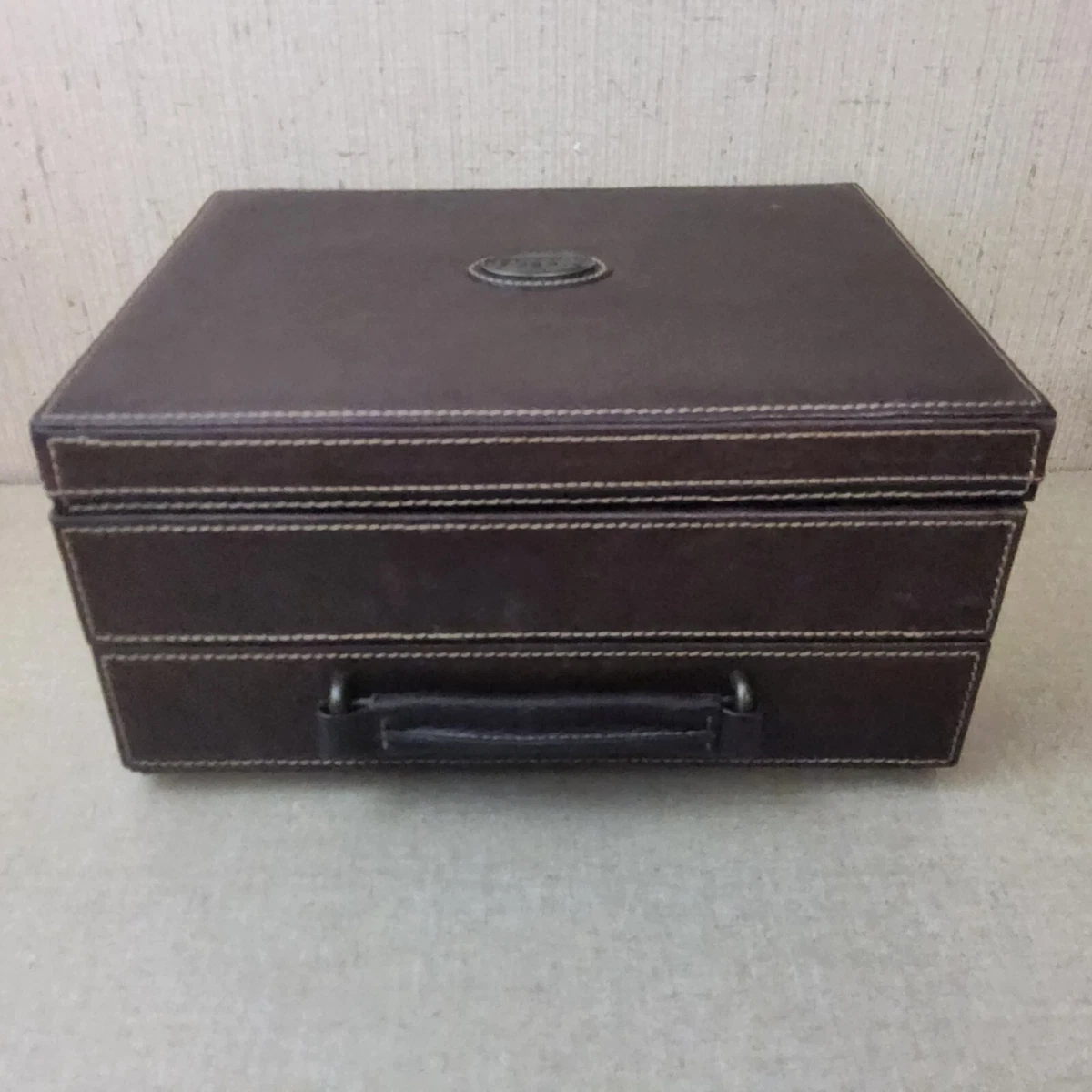 Fossil leather watch shop box