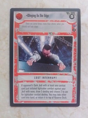 Clinging To The Edge - Star Wars CCG Karte (Entziffern)