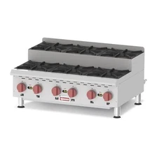 Omcan USA 44200 36" Countertop Step-Up Gas Hotplate with (4) Burners, Manual ...