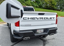 0.3in Matte Black RAISED TAILGATE LETTERS FOR 2019-24 CHEVROLET SILVERADO