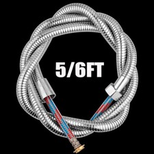 5/6FT Flexible Stainless Steel Hose For Bidet Shower Bathroom Toilet US Seller