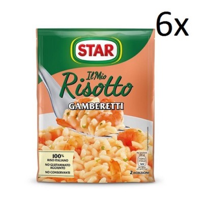 6x Star il mio Risotto gamberetti Reis Garnelen 175g italienisch Fertiggerichte