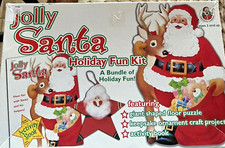 Jolly Santa Claus Shaped Puzzle Large Pieces 36 inch tall Children 3 Christmas