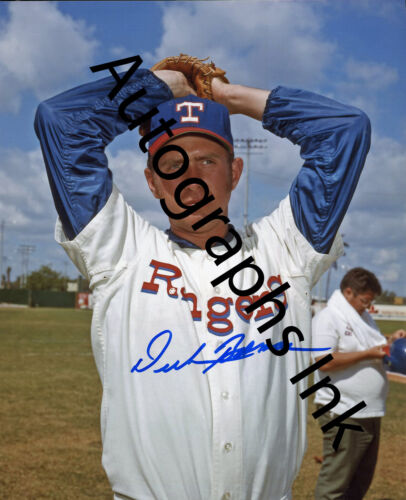 Dick Bosman Autographed 8x10 Texas Rangers 4 Topps Vault - Picture 1 of 1
