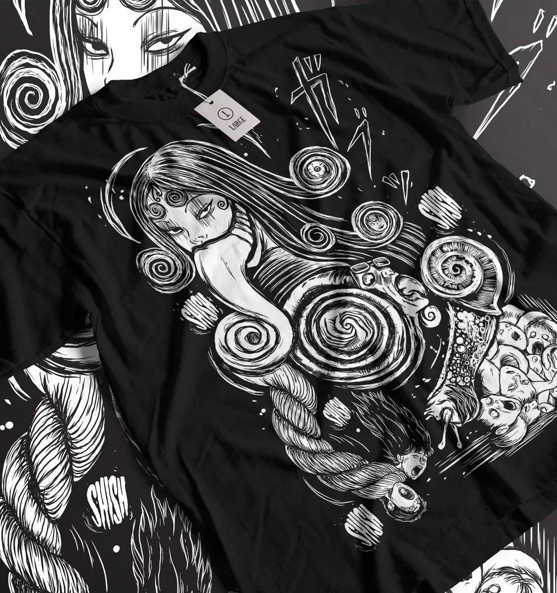 T-Shirt Tomie Junji Ito Uzumaki Horror Anime Manga Japanese Japan Guro Gore  Cult