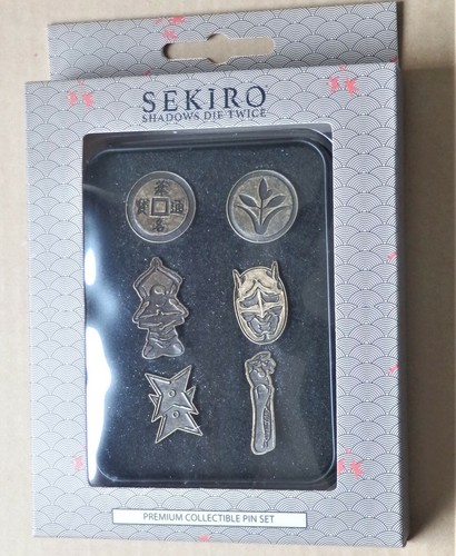 Sekiro Shadows Die Twice Pin Set Box 6 Metallabzeichen RAR - Bild 1 von 3