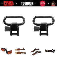 Tourbon 2pcs Shotgun/Rifle Sling Swivels Quick Release 1" Gun Mounted Metal Clip