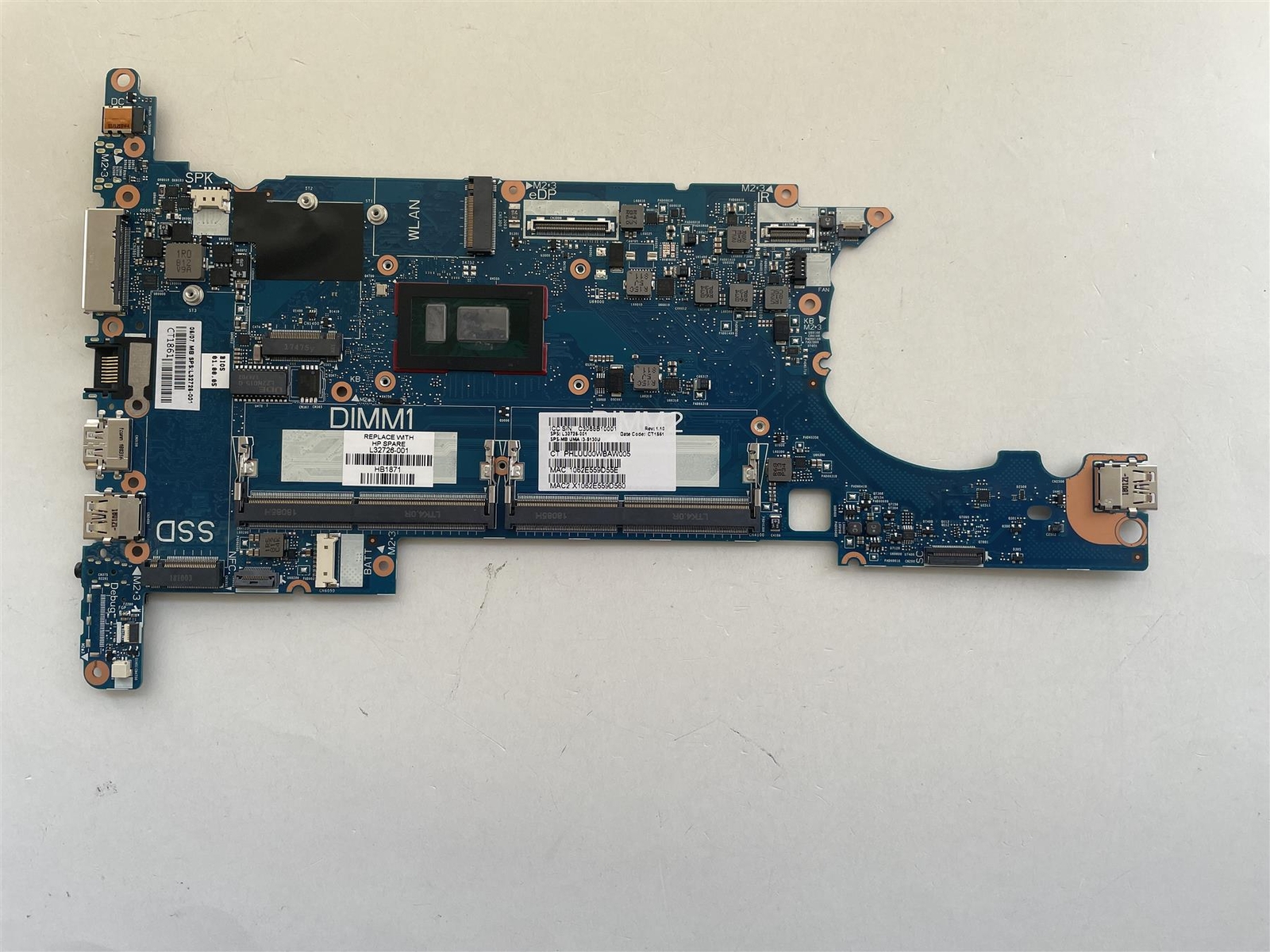 HP EliteBook 830 836 G5 L32726-601 L13711  Motherboard UMA Intel - READ