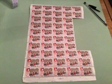 Russia  stamps part sheet   minor damage sent folded  Ref 51071