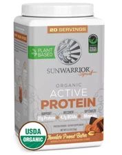 Sunwarrior Active Protein, Plant-Based Protein Powder Chocolate Peanut Butter