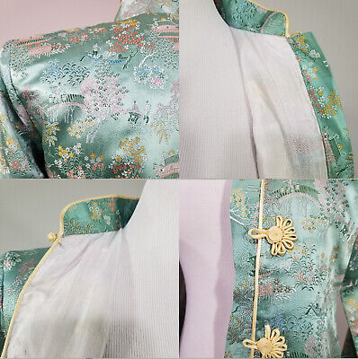 Vintage Chinese Silk Embroidered Embellished Jacket Asian Vintage Chinese Silk Embroidered Embellished Jacket Asian