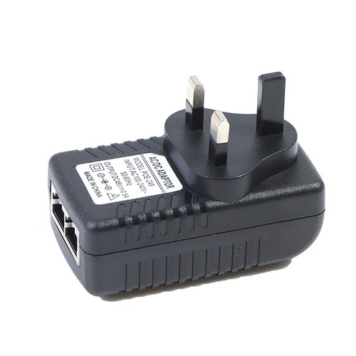 48V DC 0.5A POE Injector POE Switch Ethernet Power Adapter UK P-YH - Afbeelding 7 van 11