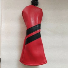 1x Red Thick Pu leather Golf Hybrid Club Headcover Rescue UT Head Cover Fit Most