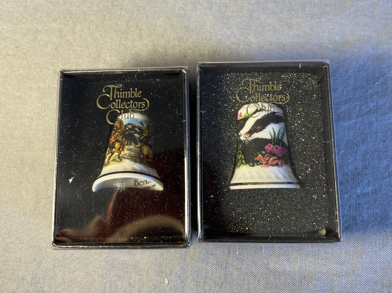Thimble Collectors Club Berkshire & Royal England Thimbles Cowboy