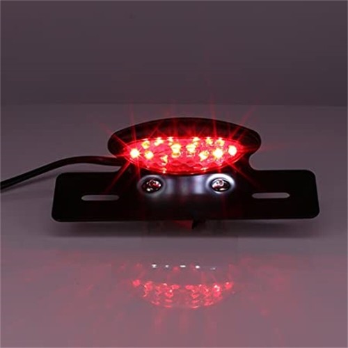 Universal Motorcycle Motorbike 28 LED Rear Tail Brake Stop Light Number Plate UK - Picture 4 of 12