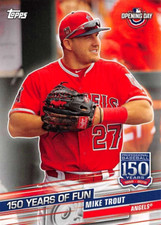 Mike Trout 2019 Topps Opening Day 