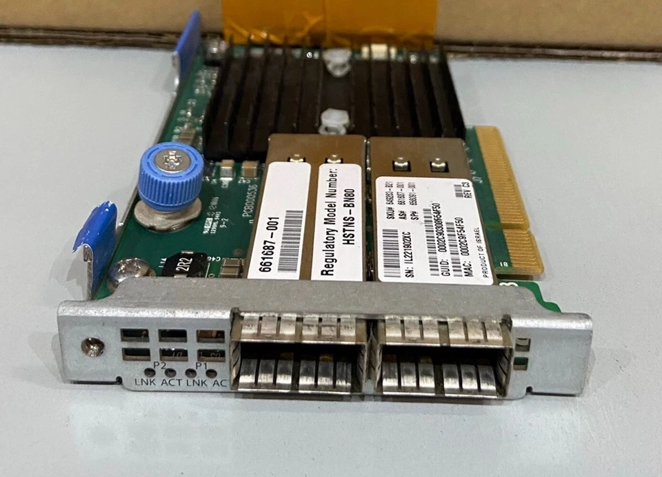HP Infiniband 10Gb/40Gb 2-port 544FLR-QSFP Adap 661686-001 649282-B21 - Image 2 of 4