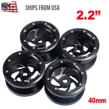 2.2" Alloy Beadlock Wheel Rims for 1:10 RC Car Crawler Axial Wraith 90018 4pcs