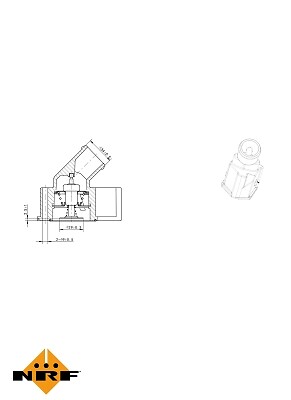 NRF 725115 THERMOSTAT, COOLANT FOR CHEVROLET DAEWOO OPEL VAUXHALL