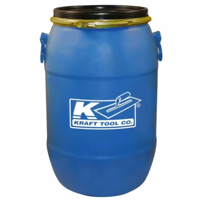 Mixing Barrel Large Locking Lid 15 Gallon HDPE Polyethylene Mixer Material Blue
