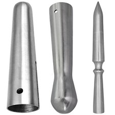 High Carbon Steel Hand Forged Viking Spangenhelm Evil Throwing Spear Butt Cap