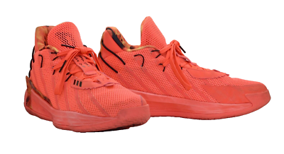 B5 Auth ADIDAS Dame 7 Fire Of Greatness Solar Red Neon Shoes  display picture 3